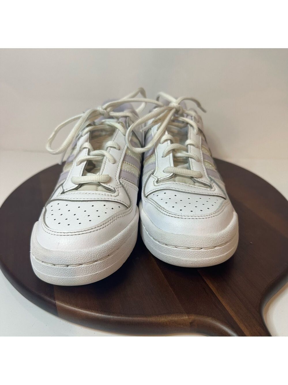 Adidas Originals Forum Low Sneakers White Silver Dawn| Women’s 7 Unisex 5.5 EUC